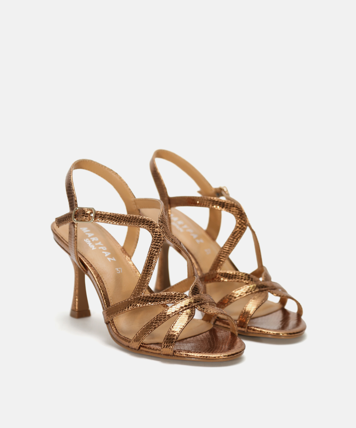 Sandalia tac&oacute;n tiras image number null